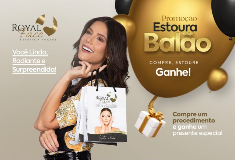 Promoção estoura balão Royal Face