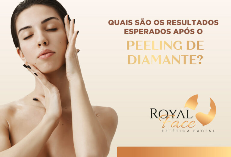 Quais são os resultados esperados após o peeling de diamante?