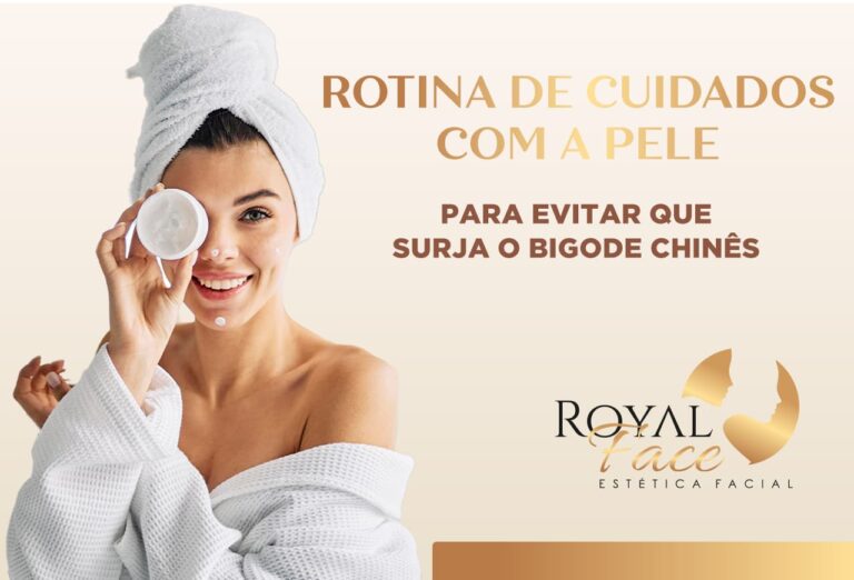 Rotina de cuidados com a pele para evitar que surja o bigode chinês