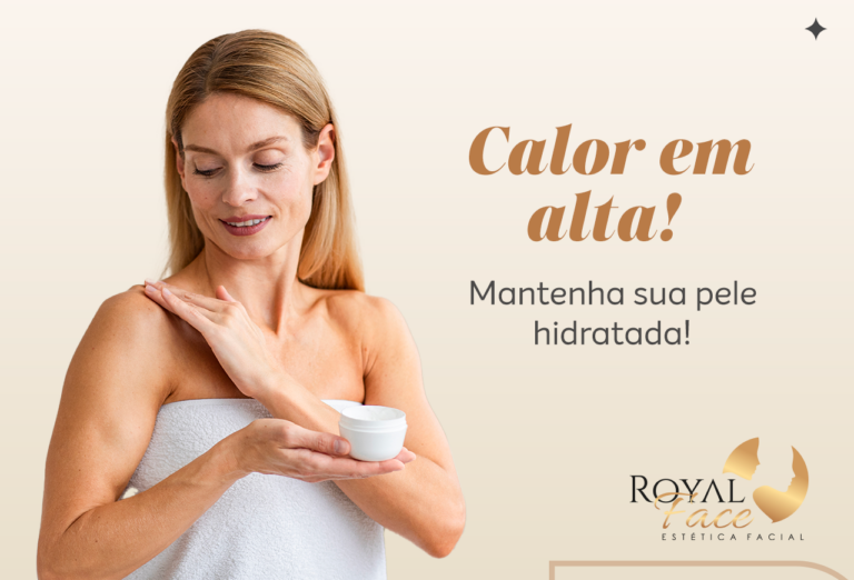 Calor em alta! Mantenha sua pele hidratada!