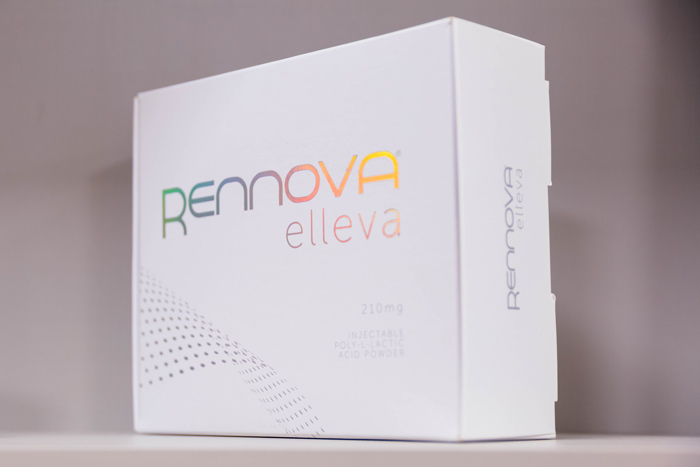 Caixa de produto estético da Rennova Elleva.